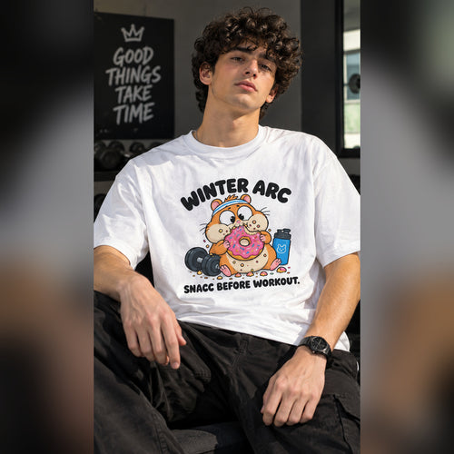 Snacc Before Workout — Winter Arc Graphic T-Shirt