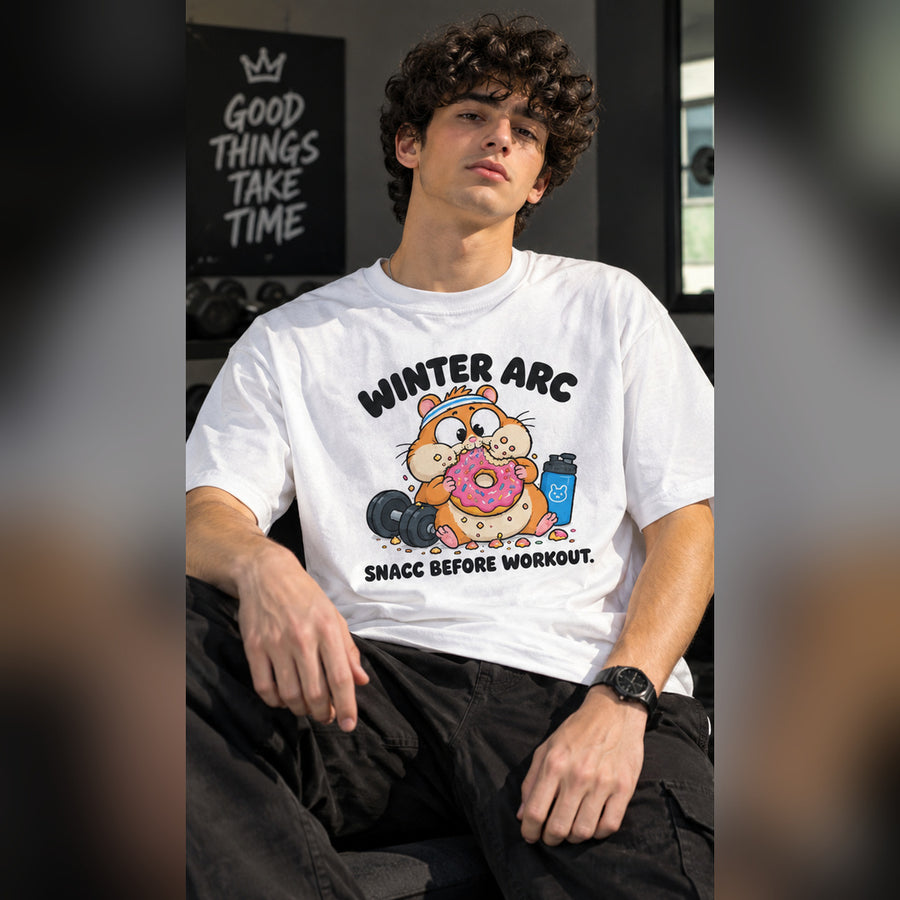 Snacc Before Workout — Winter Arc Graphic T-Shirt