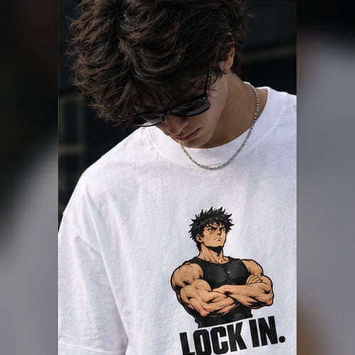 Lock In — Oversized Graphic T-Shirt