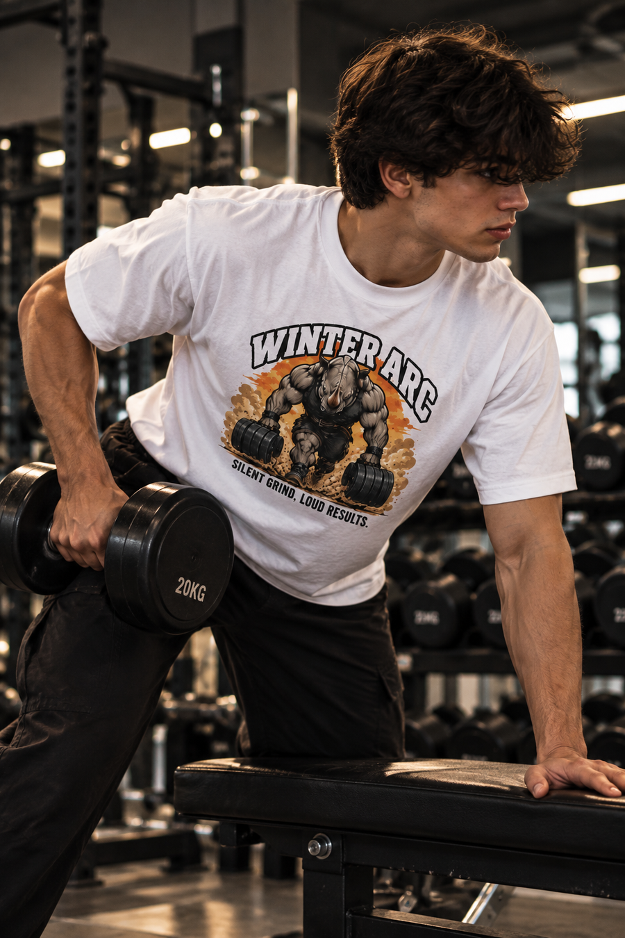 Silent Grind, Loud Results — Winter Arc Graphic T-Shirt
