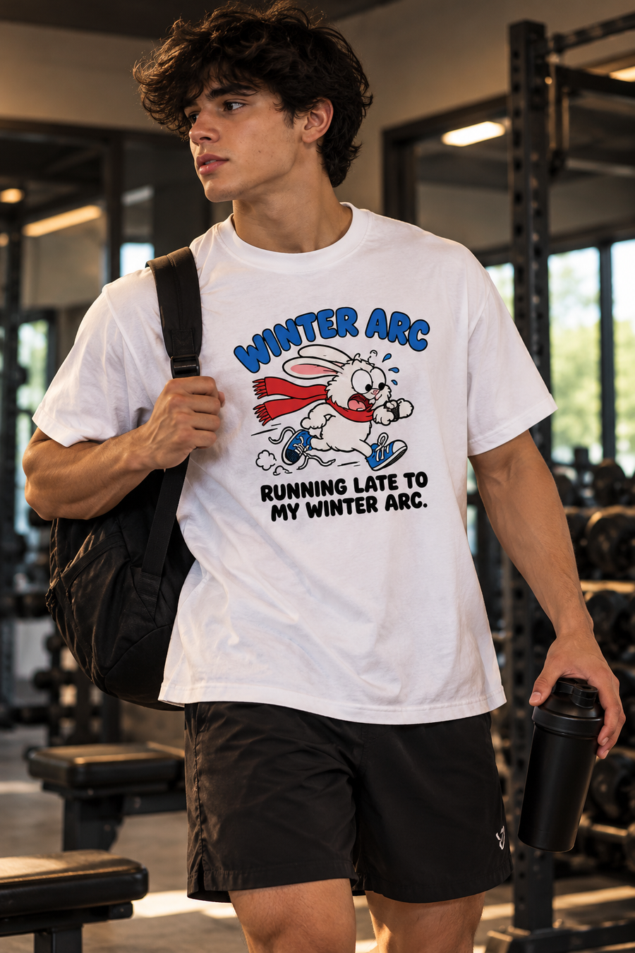 Running Late To My Winter Arc — Graphic T-Shirt