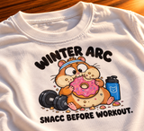 Snacc Before Workout — Winter Arc Graphic T-Shirt